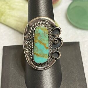 Vintage Sterling Royston Turquoise Ring